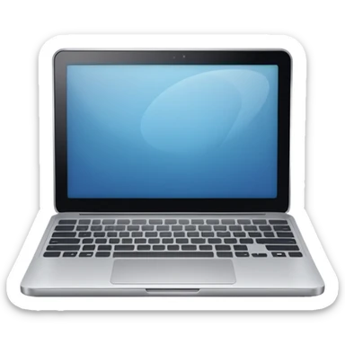 silver laptop  sticker