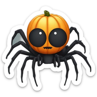 halloween spider sticker