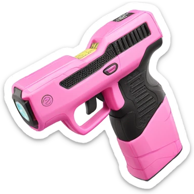 Self-defense taser pink sticker