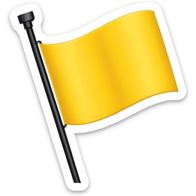 Create 2 yellow lined and 1 black lined flag emoji and put black line between yellow lines sticker