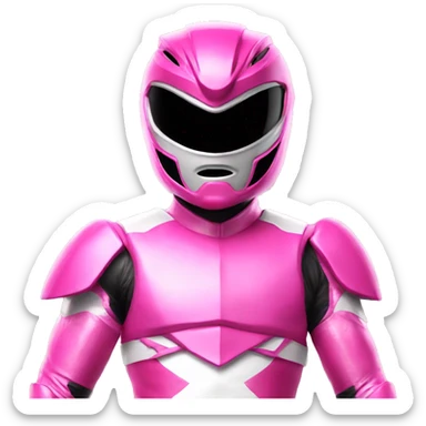 pink power ranger sticker