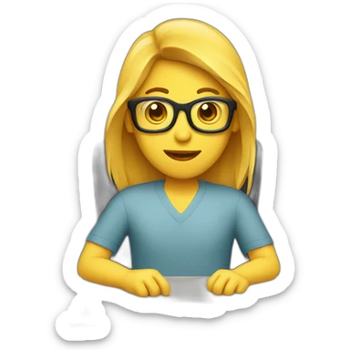 video editor working sticker