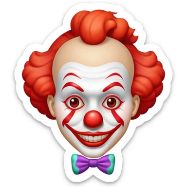 El payaso con la suela roja  sticker