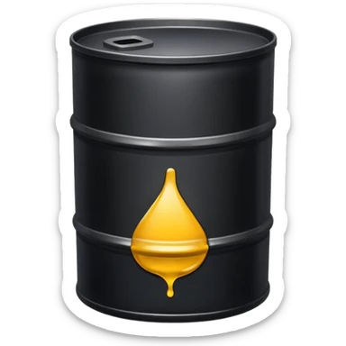 oil sludge in barrel  sticker