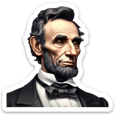 gay braham lincoln sticker