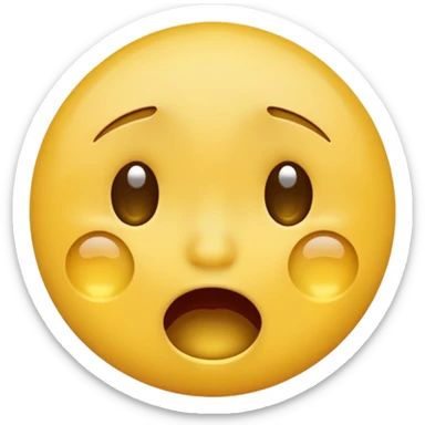 A cry laugh emoji that is more crying than laughing sticker