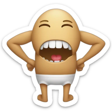 yielding glute chomp sticker