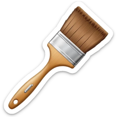 create a paintbrush for art sticker