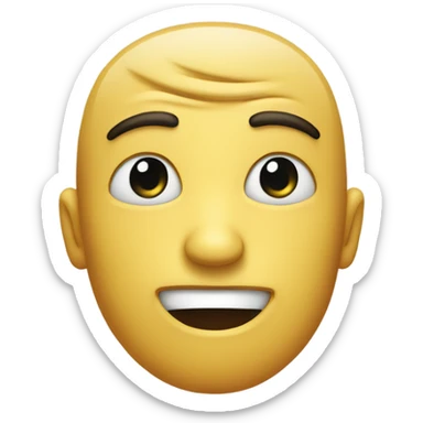 Two faces one happy one unhappy sticker