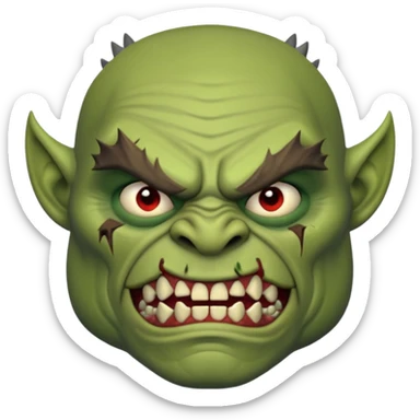 Orc from Lord of the Rings very creepy sticker