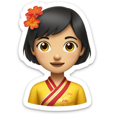 Vietnamese girl  sticker