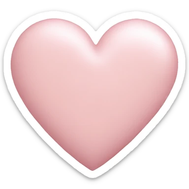 pastel pink heart sticker