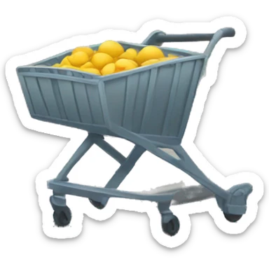 cart in the street sticker