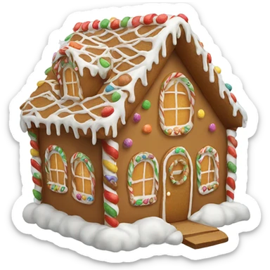 gingerbread house sticker