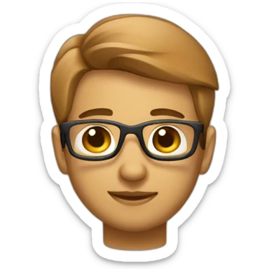 a smart light brown web developer developing website on laptop sticker