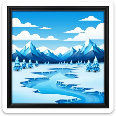 Himmel in frieren sticker