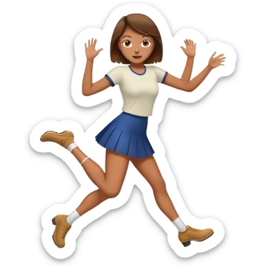 woman hit click high legs sticker