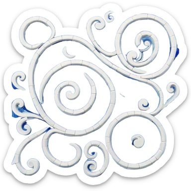 puzzled mystery pattern sticker