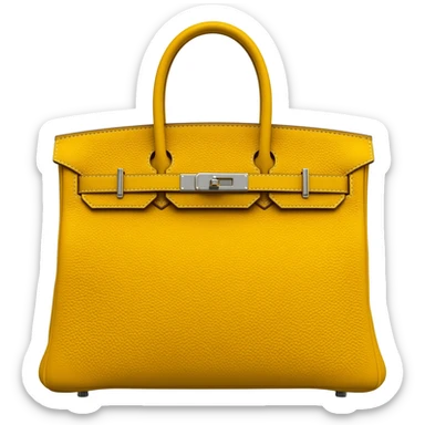 matte yellow birkin hermes bag sticker