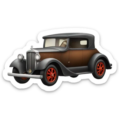 very old car sticker
