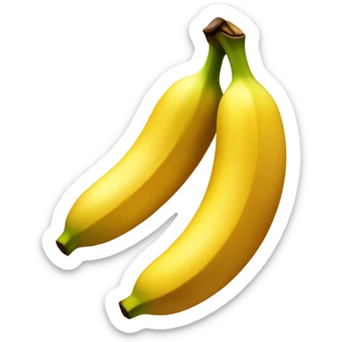 Create a golden banana emoji with rich golden tones and a subtle shimmer, giving it a premium, sophisticated look. Add a refined texture to symbolize a higher level of support and significance sticker