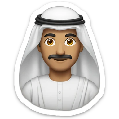 Qatari with ghutra sticker