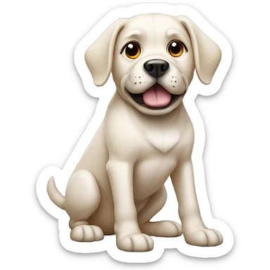Dog with 3 legs sticker