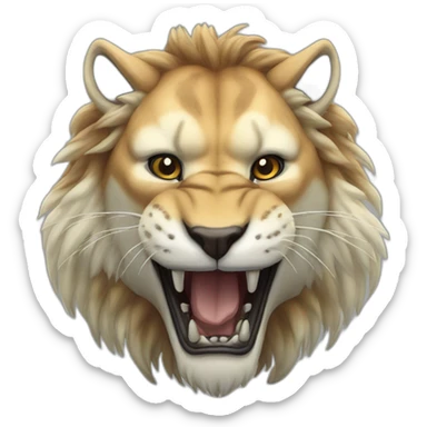 Smilodon chimera sticker