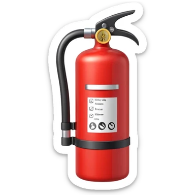 Fire extinguisher sticker
