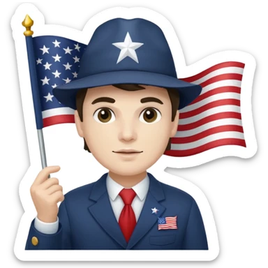 AF America first flag Nick Fuentes  sticker