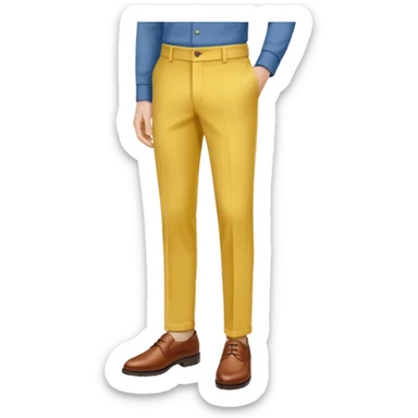 fashion yellow trouser sticker