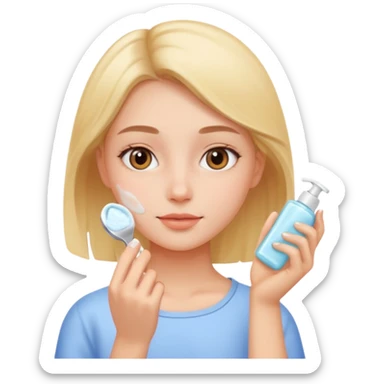 aesthetic girly evening routine  sticker