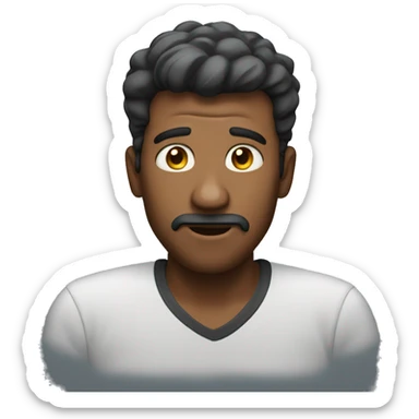 a man  out of surprise sticker