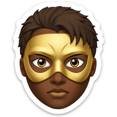 Vessel (of the band Sleep Token) dark, gold mask, badass sticker