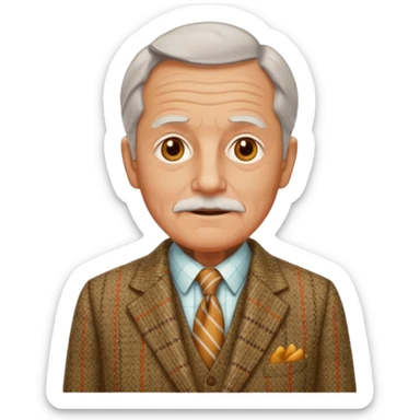 Old british vibe suit  sticker