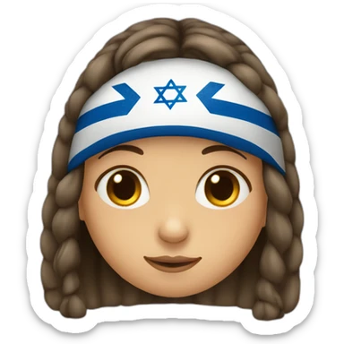 An Israeli girl with a stuffy nose sticker