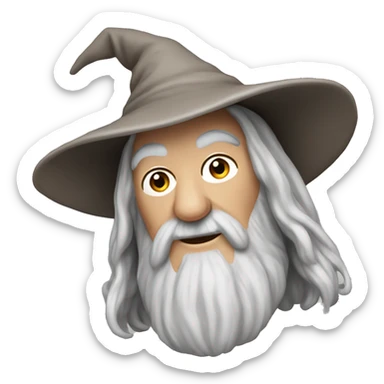 realistic Gandalf sticker