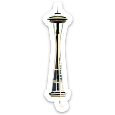 Seattle cityscape sticker