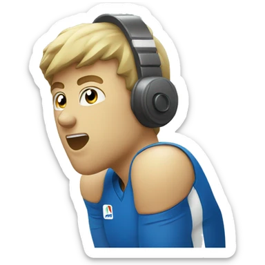 whistle for sports sticker