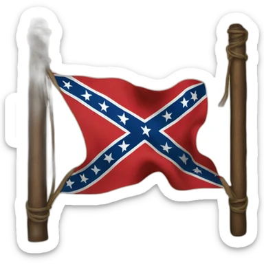 American south confederate flag sticker