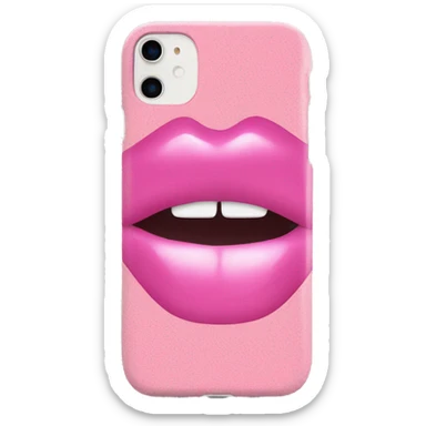 Pink rhode lipgloss phone case sticker