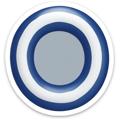 inflatable floating navy blue ring with white stripes  sticker