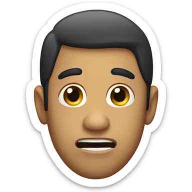 carlos doing the blob fish fac sticker