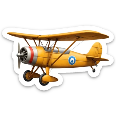 small size plane old town sticker