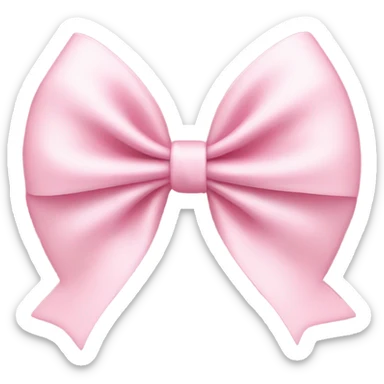 Light pink bow sticker