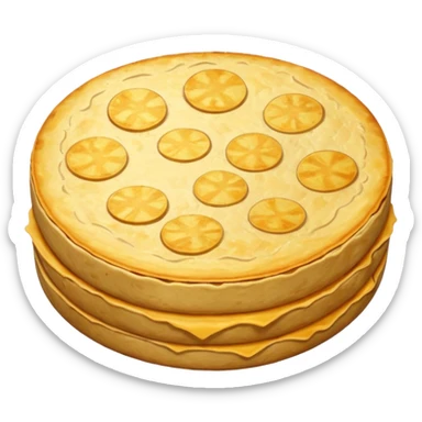 Tortilla de patata española jugosa por dentro sticker