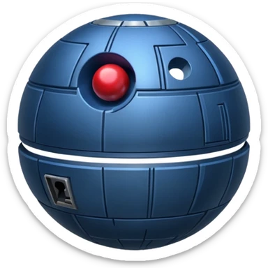 deathstar blueberry fruit berry machine blue sticker