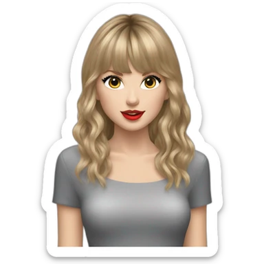 taylor swift reputation longer hair sticker