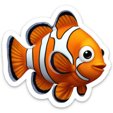 cute clownfish sticker
