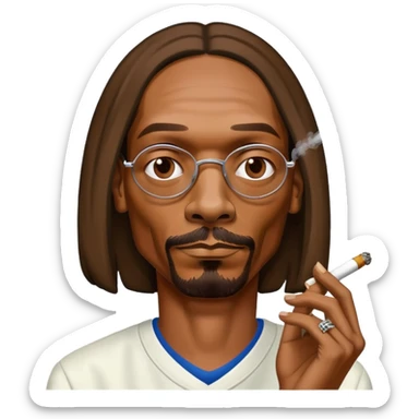 smoking snoop dogg sticker